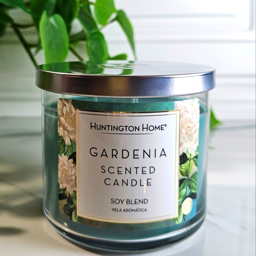 Huntington Home Candle 'Gardenda' Scented Candle Soy Blend 3-wicks